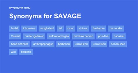 savage synonyms